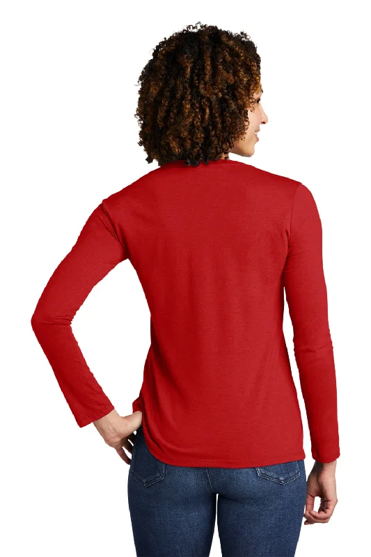 Allmade Womens Long Sleeve Crewneck T-Shirt - Rise Up Red