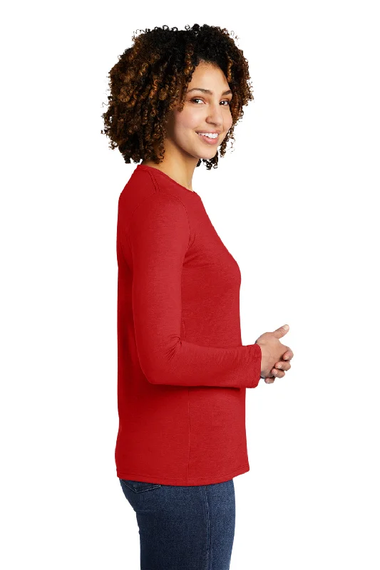 Allmade Womens Long Sleeve Crewneck T-Shirt - Rise Up Red