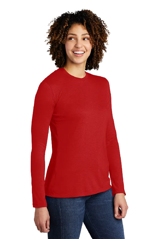 Allmade Womens Long Sleeve Crewneck T-Shirt - Rise Up Red