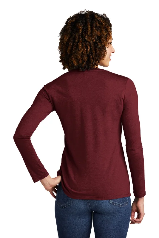 Allmade Womens Long Sleeve Crewneck T-Shirt - Vino Red