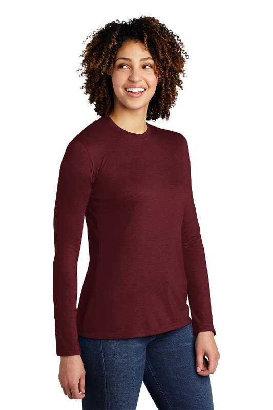 Allmade Womens Long Sleeve Crewneck T-Shirt - Vino Red