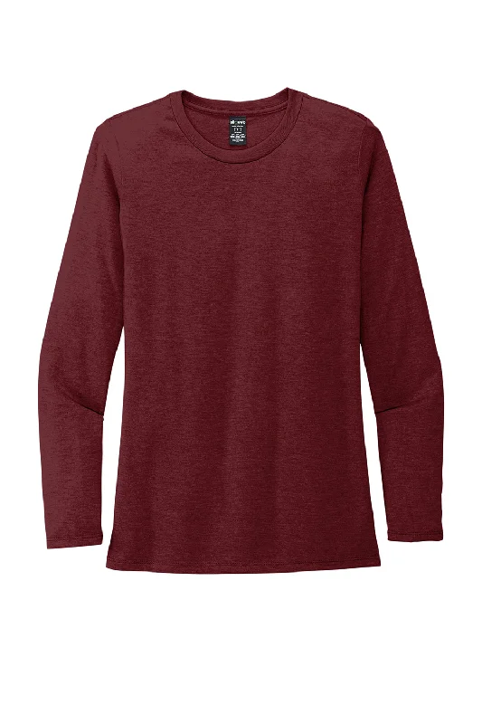 Allmade Womens Long Sleeve Crewneck T-Shirt - Vino Red