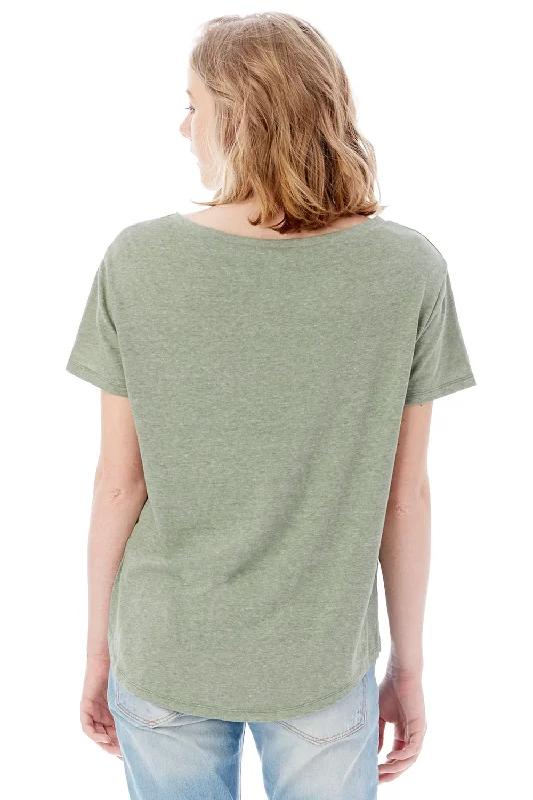 Alternative Womens Backstage Vintage Short Sleeve Crewneck T-Shirt - Vintage Pine Green