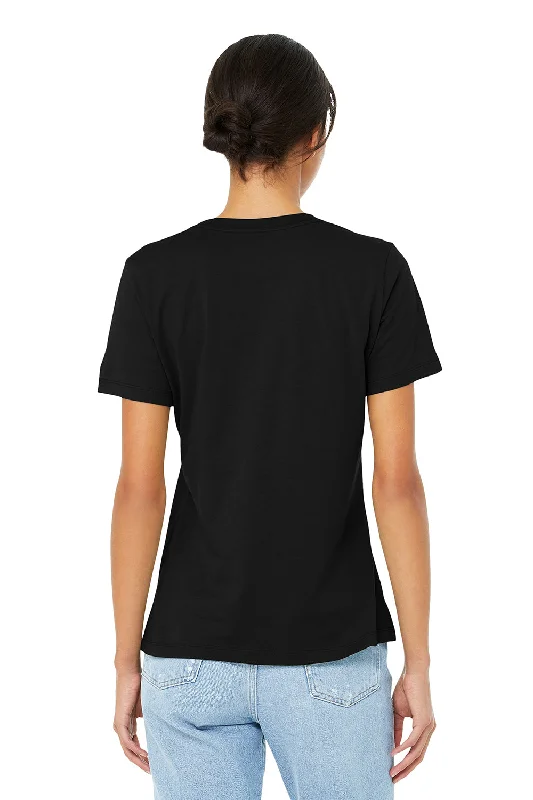 Bella + Canvas Womens Relaxed Jersey Short Sleeve Crewneck T-Shirt - Black