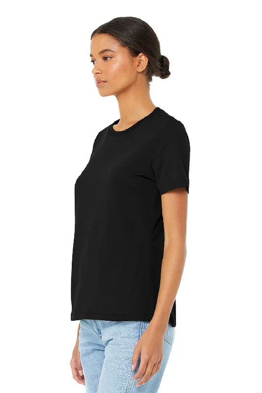 Bella + Canvas Womens Relaxed Jersey Short Sleeve Crewneck T-Shirt - Black