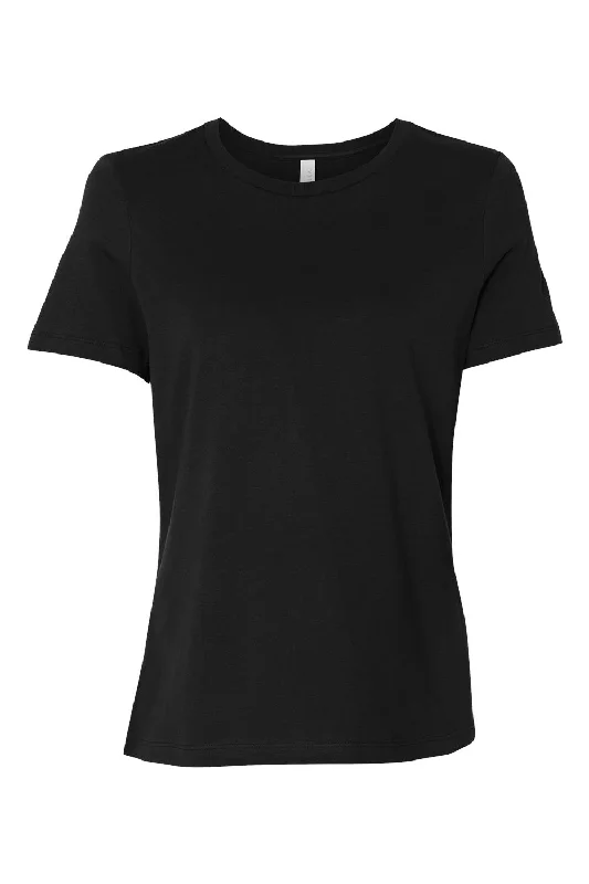 Bella + Canvas Womens Relaxed Jersey Short Sleeve Crewneck T-Shirt - Black