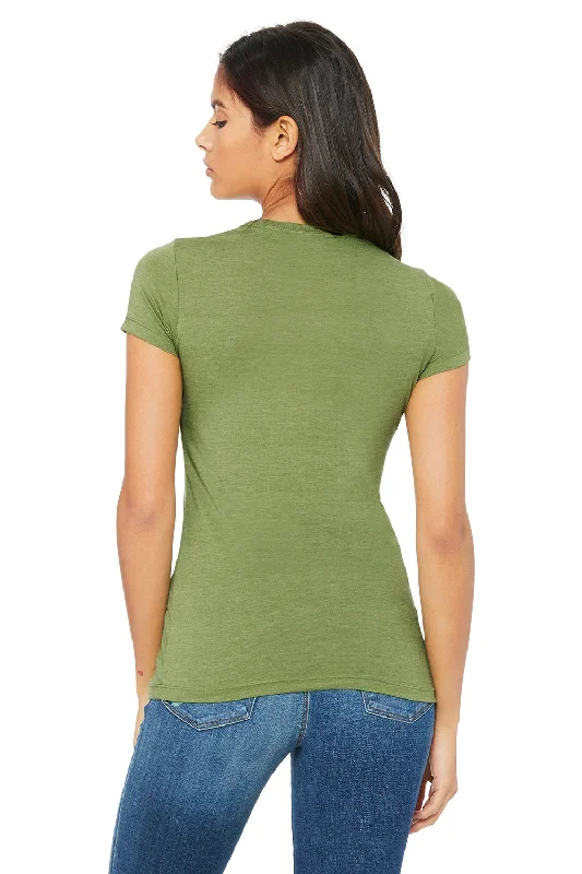 Bella + Canvas Womens The Favorite Short Sleeve Crewneck T-Shirt - Heather Green