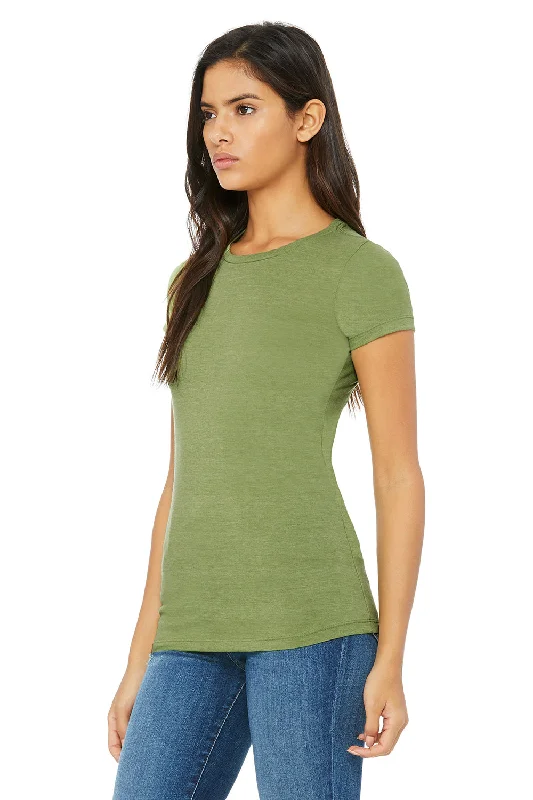 Bella + Canvas Womens The Favorite Short Sleeve Crewneck T-Shirt - Heather Green