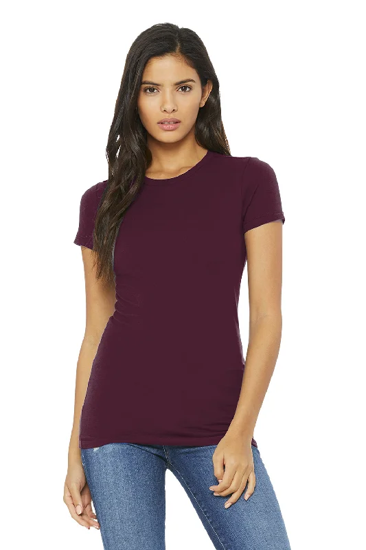 Bella + Canvas Womens The Favorite Short Sleeve Crewneck T-Shirt - Maroon