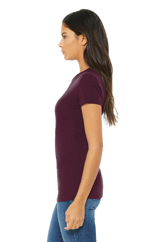 Bella + Canvas Womens The Favorite Short Sleeve Crewneck T-Shirt - Maroon