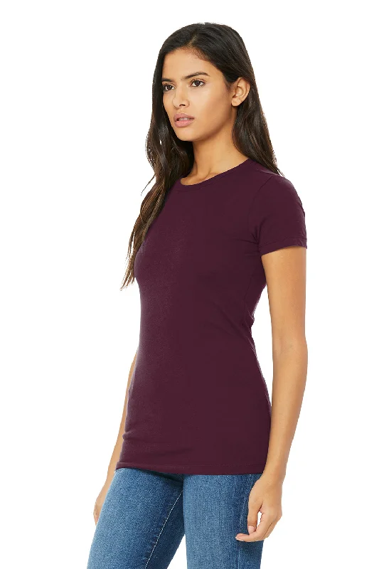 Bella + Canvas Womens The Favorite Short Sleeve Crewneck T-Shirt - Maroon