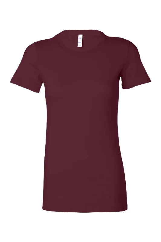 Bella + Canvas Womens The Favorite Short Sleeve Crewneck T-Shirt - Maroon