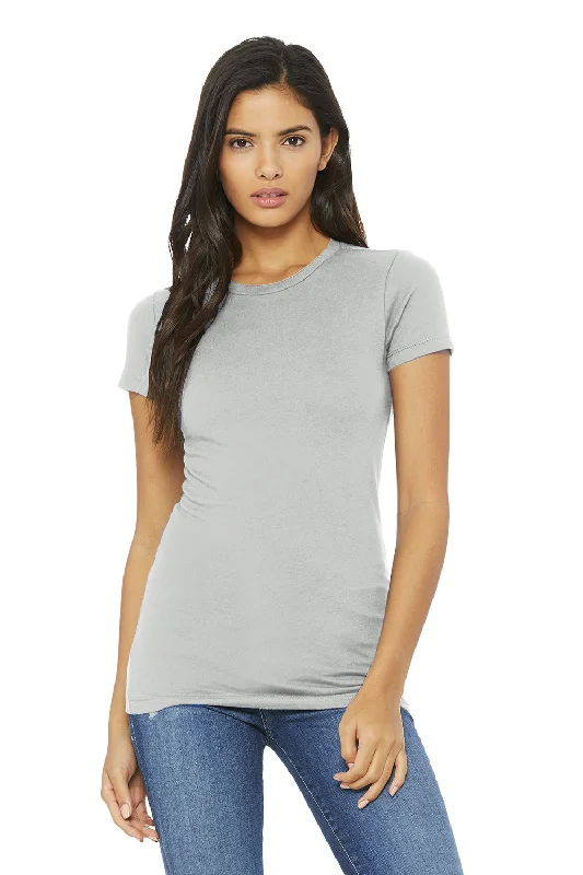 Bella + Canvas Womens The Favorite Short Sleeve Crewneck T-Shirt - Silver Grey