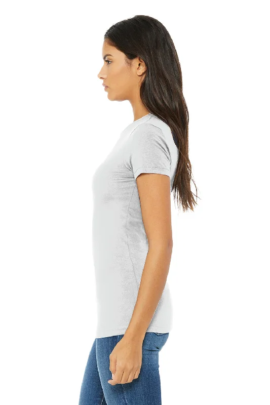 Bella + Canvas Womens The Favorite Short Sleeve Crewneck T-Shirt - Silver Grey