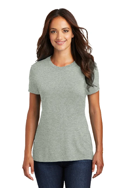 District Womens Perfect Tri Short Sleeve Crewneck T-Shirt - Heather Grey