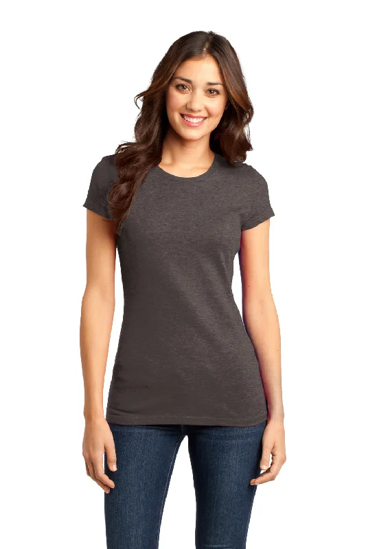 District Womens Very Important Short Sleeve Crewneck T-Shirt - Heather Brown