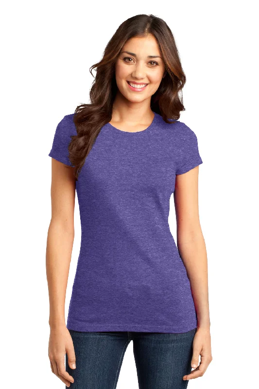 District Womens Very Important Short Sleeve Crewneck T-Shirt - Heather Purple