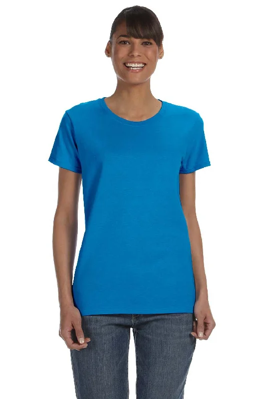 Gildan Womens Short Sleeve Crewneck T-Shirt - Sapphire Blue