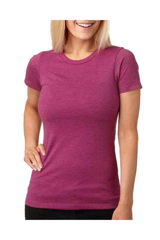 Next Level Womens CVC Jersey Short Sleeve Crewneck T-Shirt - Lush Pink