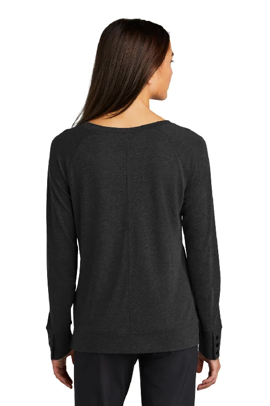 Ogio Womens Command Long Sleeve Scoop Neck T-Shirt - Blacktop