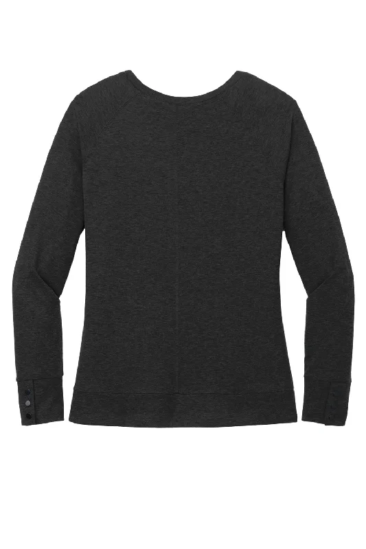 Ogio Womens Command Long Sleeve Scoop Neck T-Shirt - Blacktop