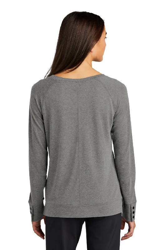 Ogio Womens Command Long Sleeve Scoop Neck T-Shirt - Gear Grey