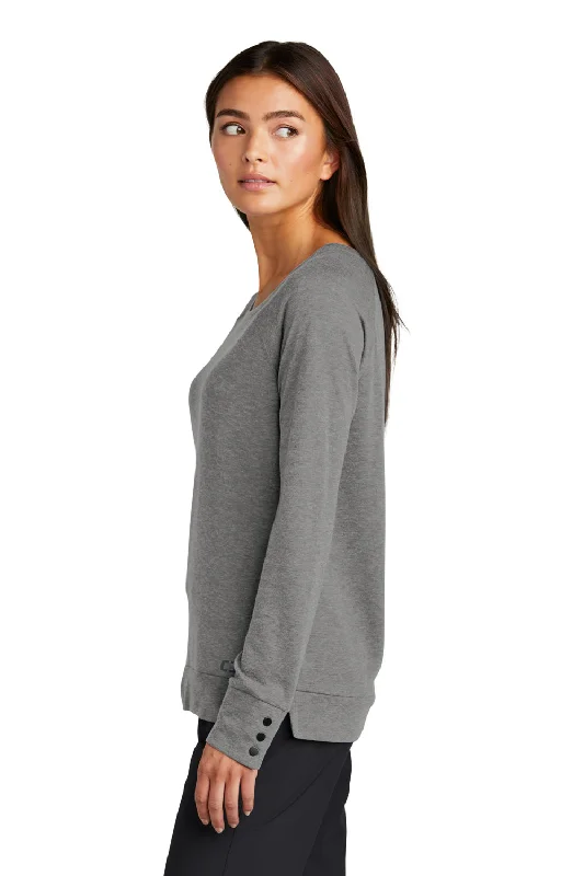 Ogio Womens Command Long Sleeve Scoop Neck T-Shirt - Gear Grey