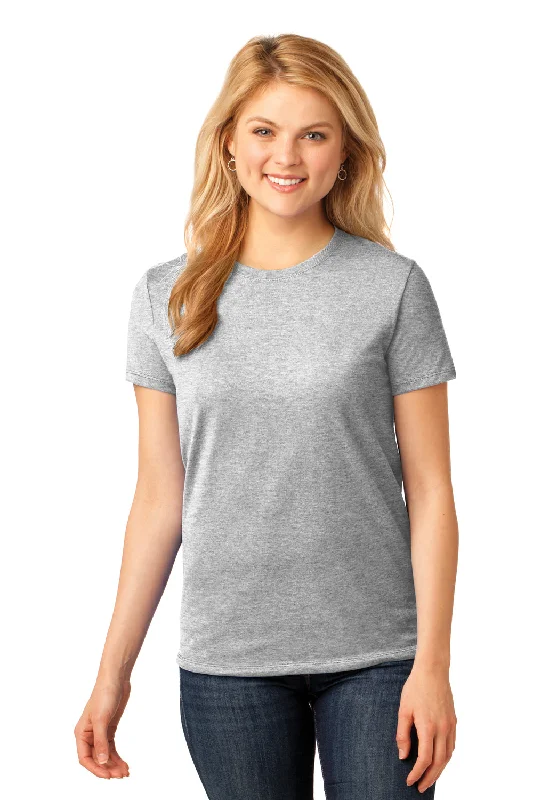 Port & Company Womens Core Short Sleeve Crewneck T-Shirt - Ash Grey