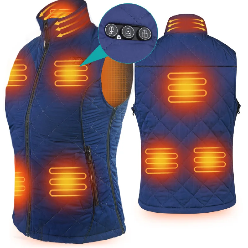 ARRIS Heated Vest for Women, 7.4V Electric Warm Vest 8 Heating Panels Size Adjustable Vest