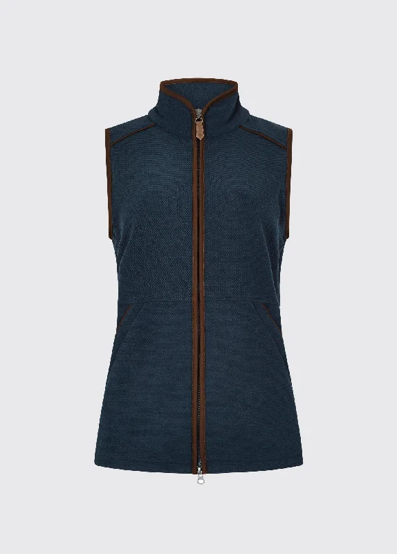 Carbury Women's Fleece Vest - Navy