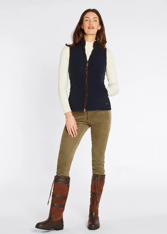 Carbury Women's Fleece Vest - Navy