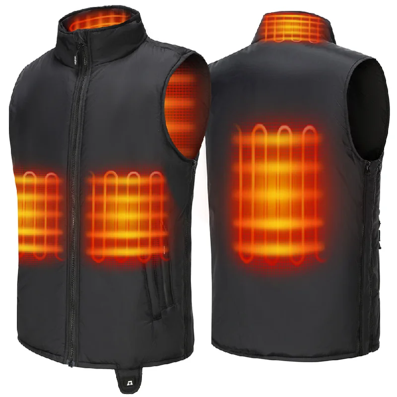 DUKUSEEK 12V Men's Heated Motorcycle Vest Lightweight Heated Gilet for Motorcycling【No battery】