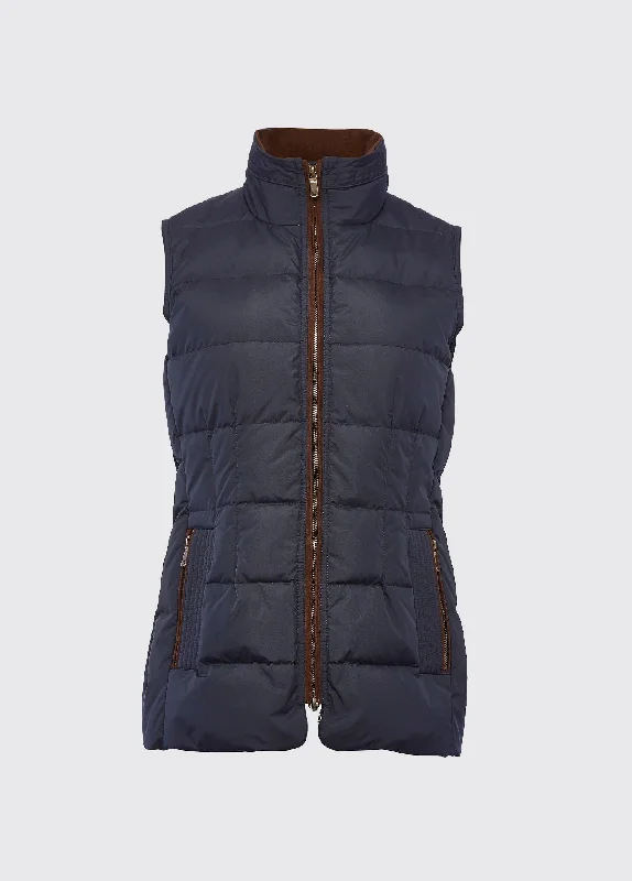 Spiddal Quilted Vest - Navy/Multi