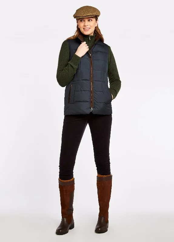 Spiddal Quilted Vest - Navy/Multi