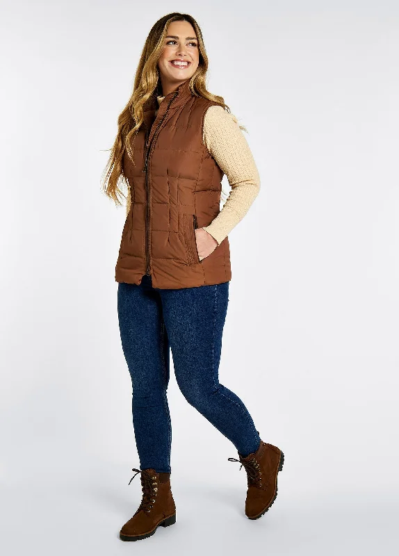 Spiddal Quilted Vest - Walnut