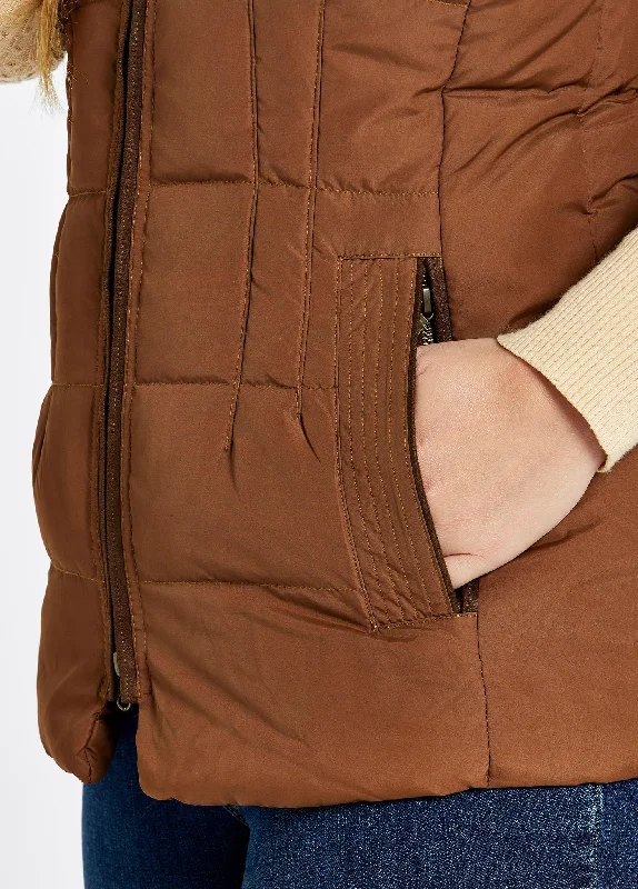 Spiddal Quilted Vest - Walnut