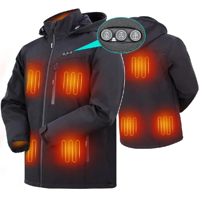 ARRIS Heated Jacket For Men+ Size Adjustable Fleece Heated Vest for Men Holiday Bundle Sale