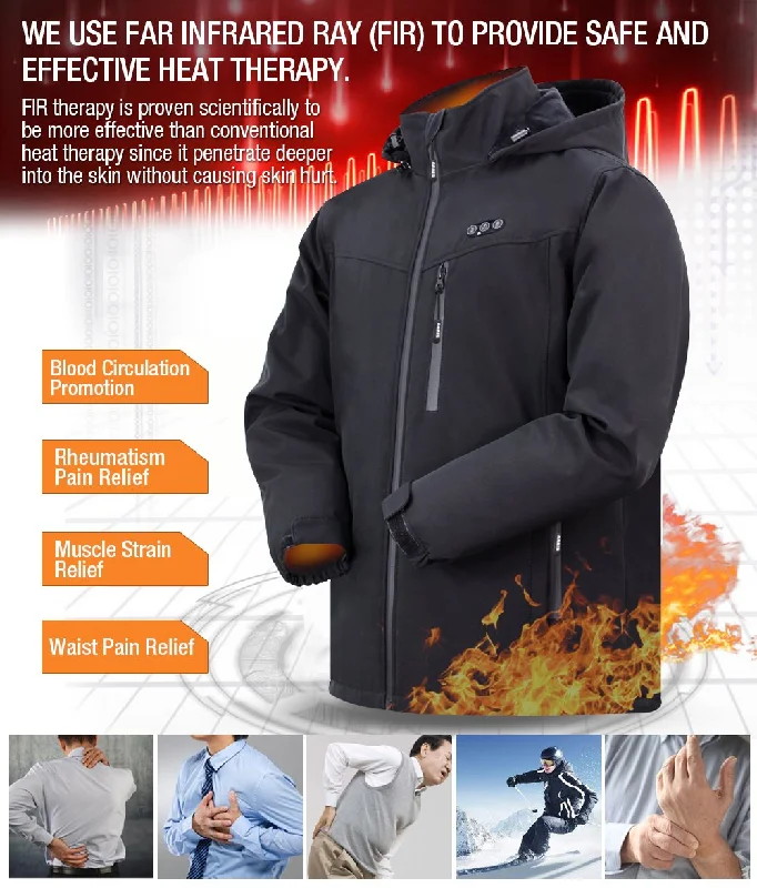 ARRIS Heated Jacket For Men+ Size Adjustable Fleece Heated Vest for Men Holiday Bundle Sale